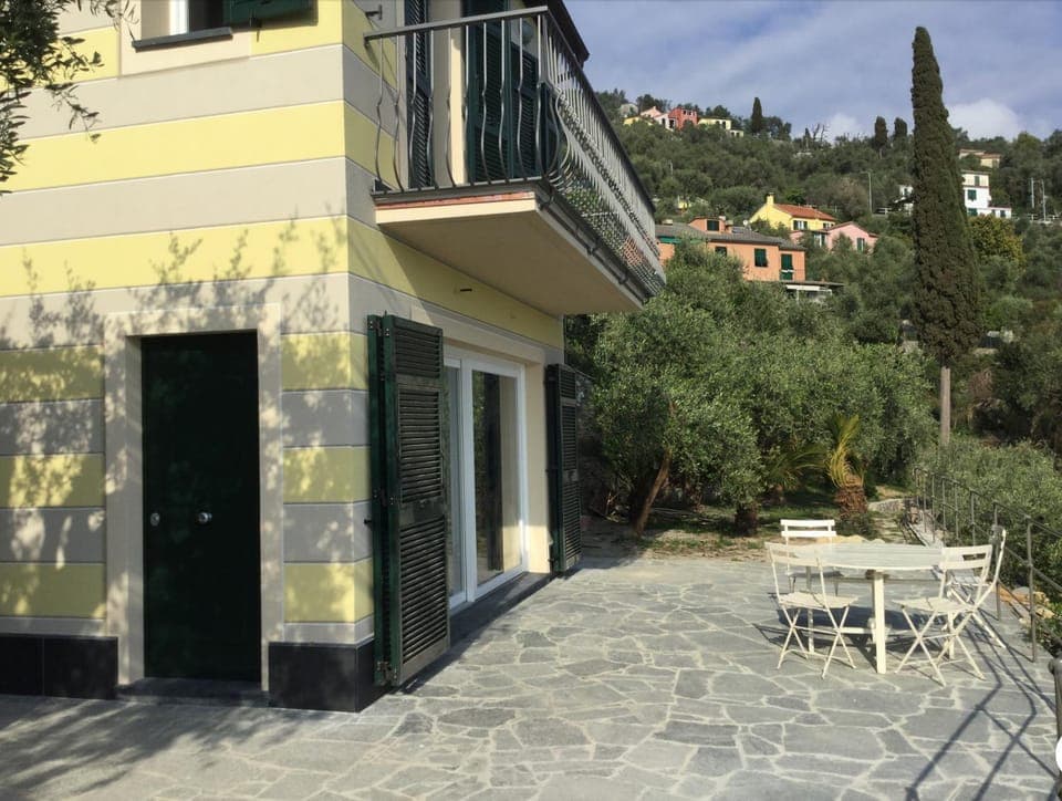 Property building, Patio, Day, Dining area