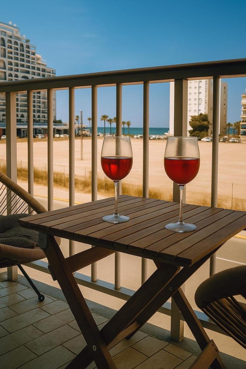 Day, View (from property/room), Balcony/Terrace, Beach, Sea view, Drinks