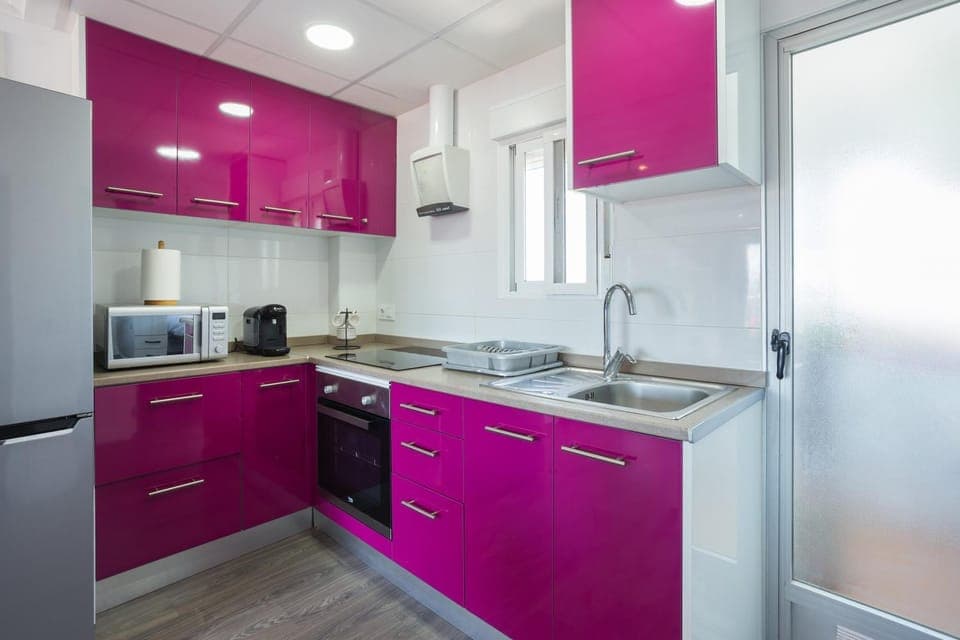 Kitchen or kitchenette, Living room