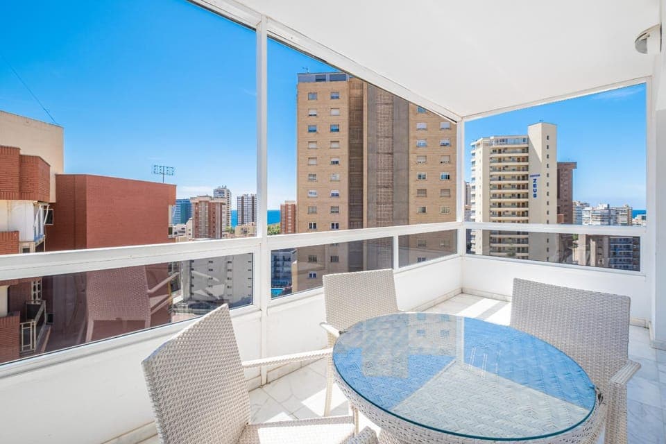 Day, View (from property/room), Balcony/Terrace, Living room, City view, Sea view