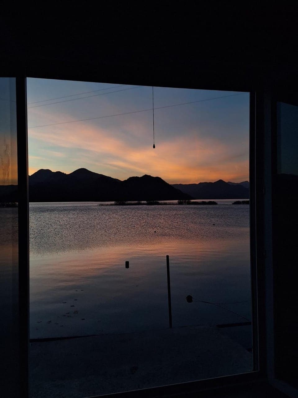 Natural landscape, Lake view, Mountain view, Sunset