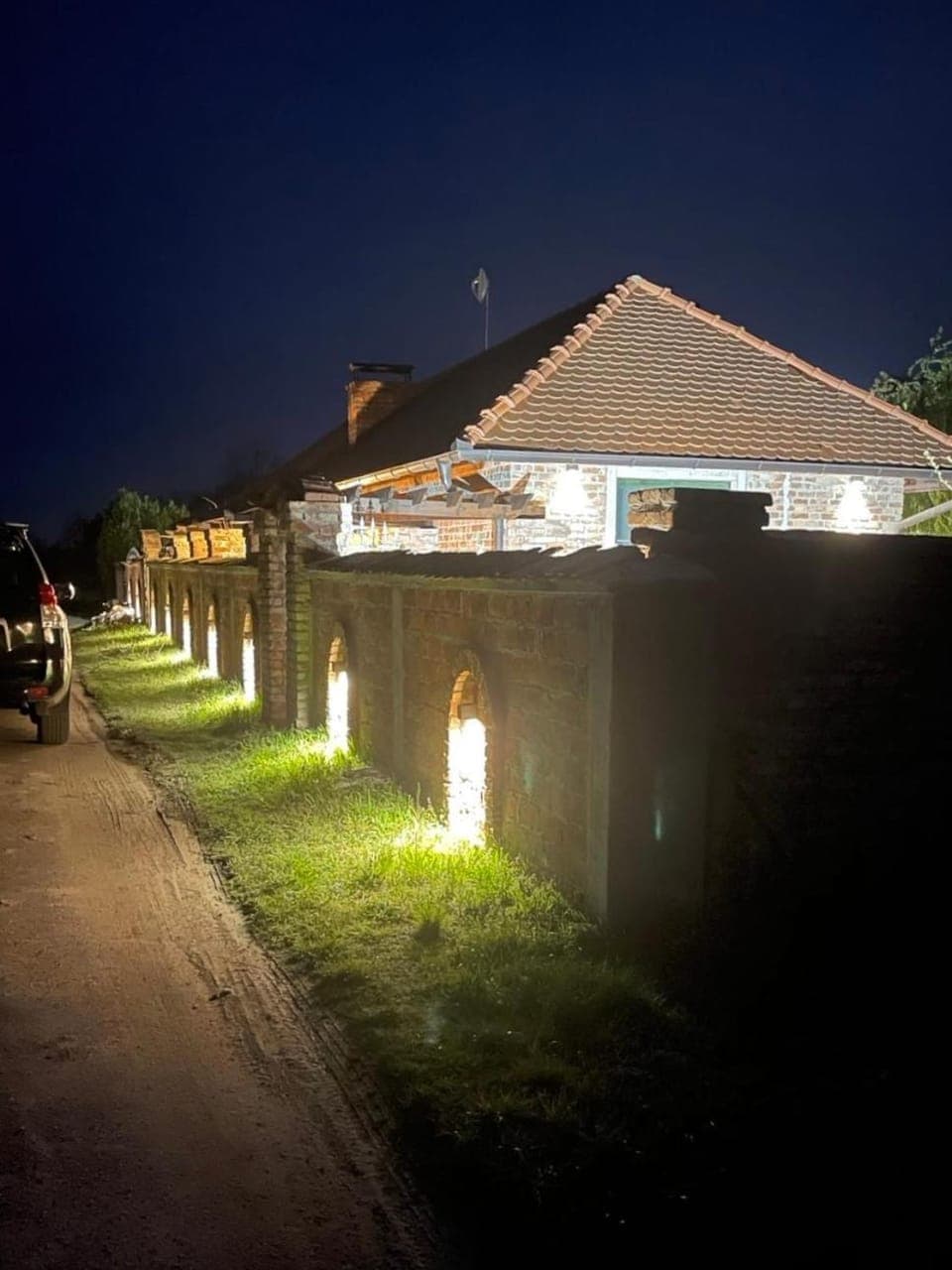 Property building, Night, Street view
