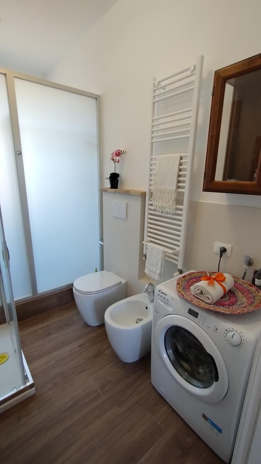 Bathroom, washing machine