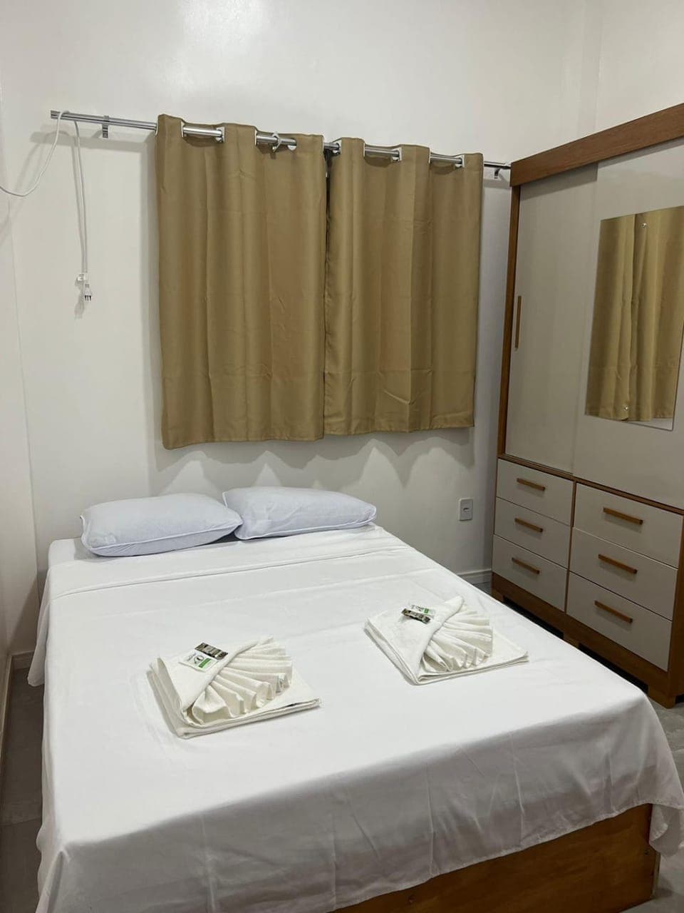 Bed, Photo of the whole room, Bedroom, towels, wardrobe