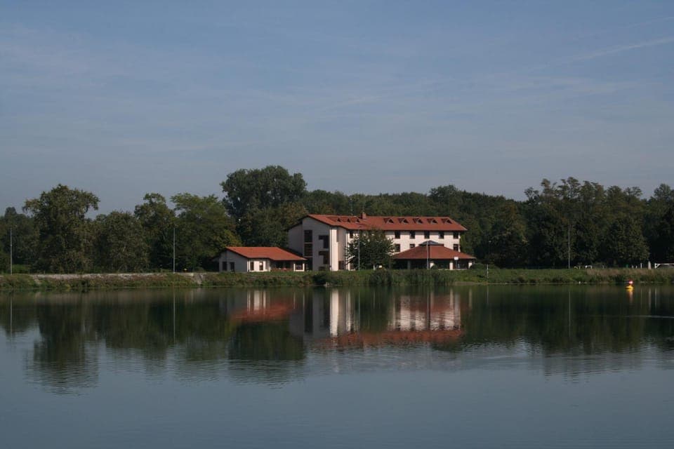 Property building, Natural landscape, River view