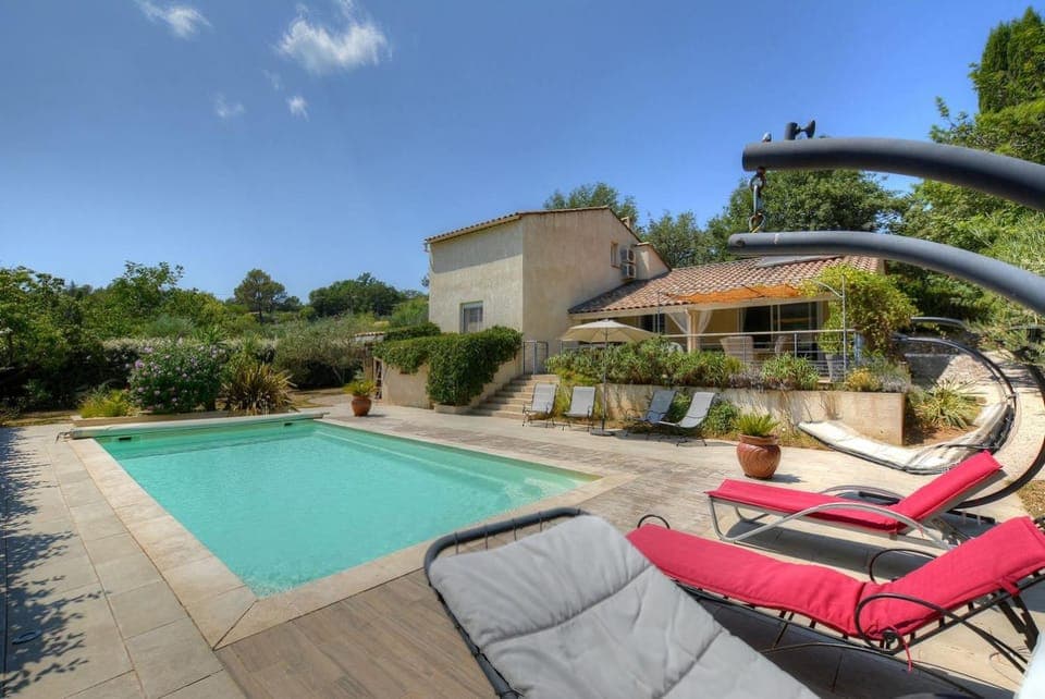 Patio, Spring, Natural landscape, Summer, Garden, Sauna, Garden view, Pool view, Swimming pool, sunbed