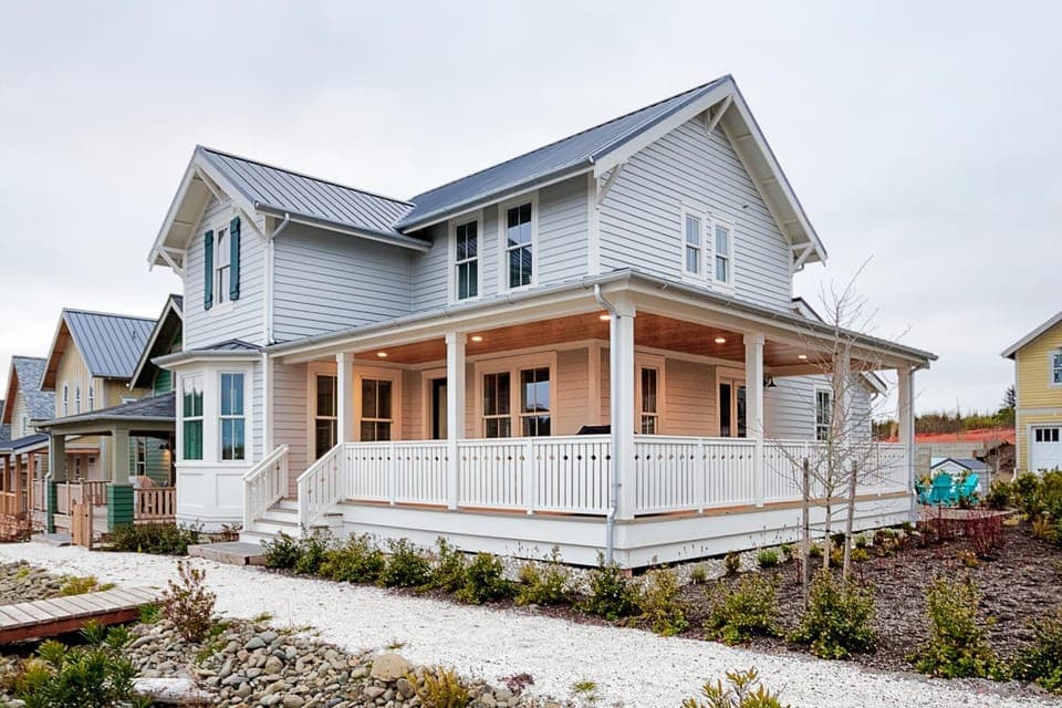 Property building, Spring, Day