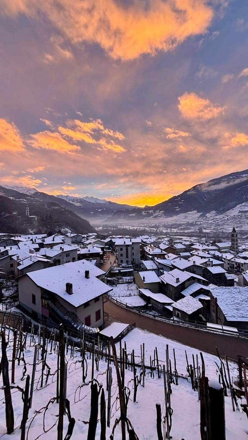Natural landscape, Winter, Mountain view