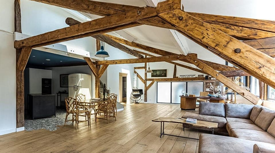 Kitchen or kitchenette, Living room, Dining area