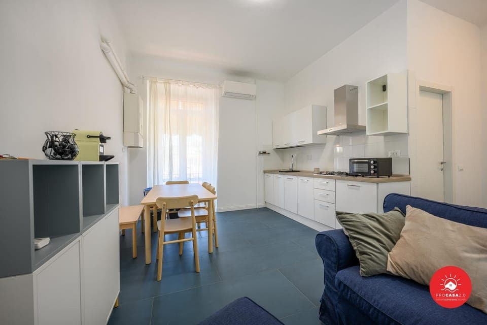 Kitchen or kitchenette, Living room, Dining area, stove, air conditioner