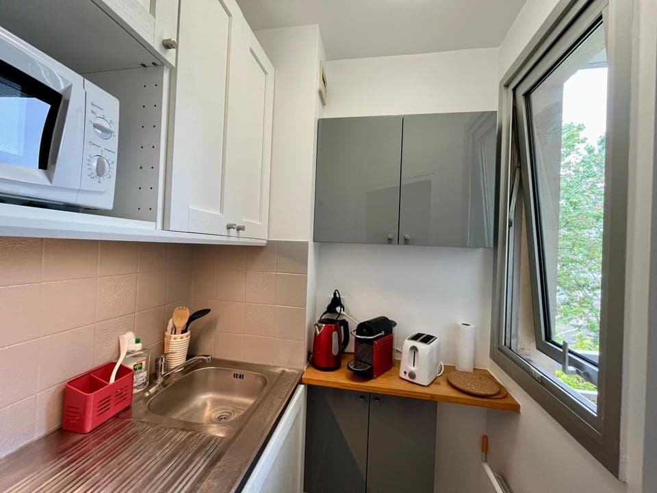 Coffee/tea facilities, Kitchen or kitchenette, toaster