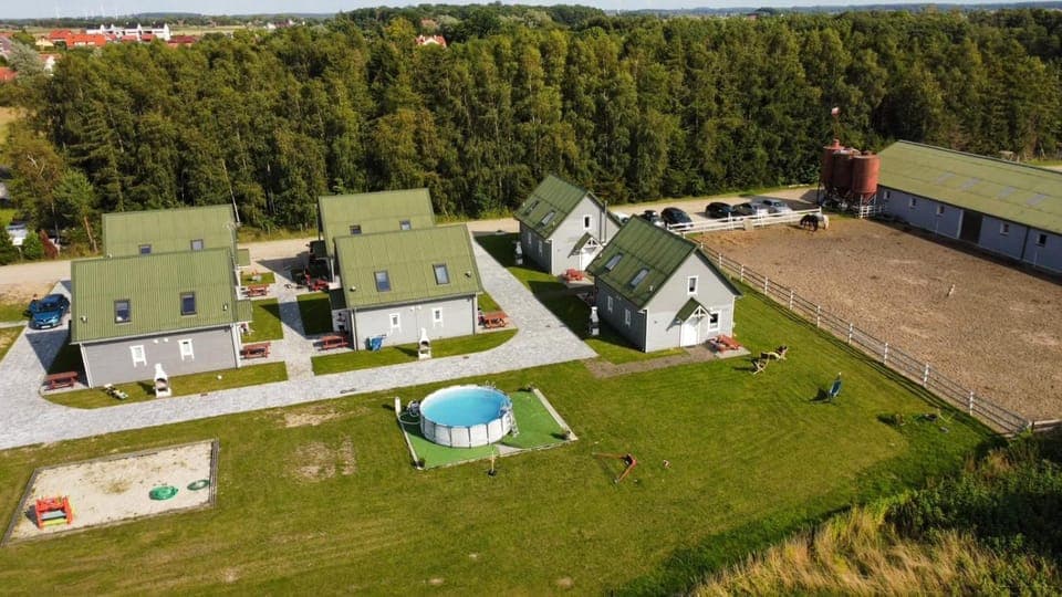 Property building, Neighbourhood, Natural landscape, Bird's eye view