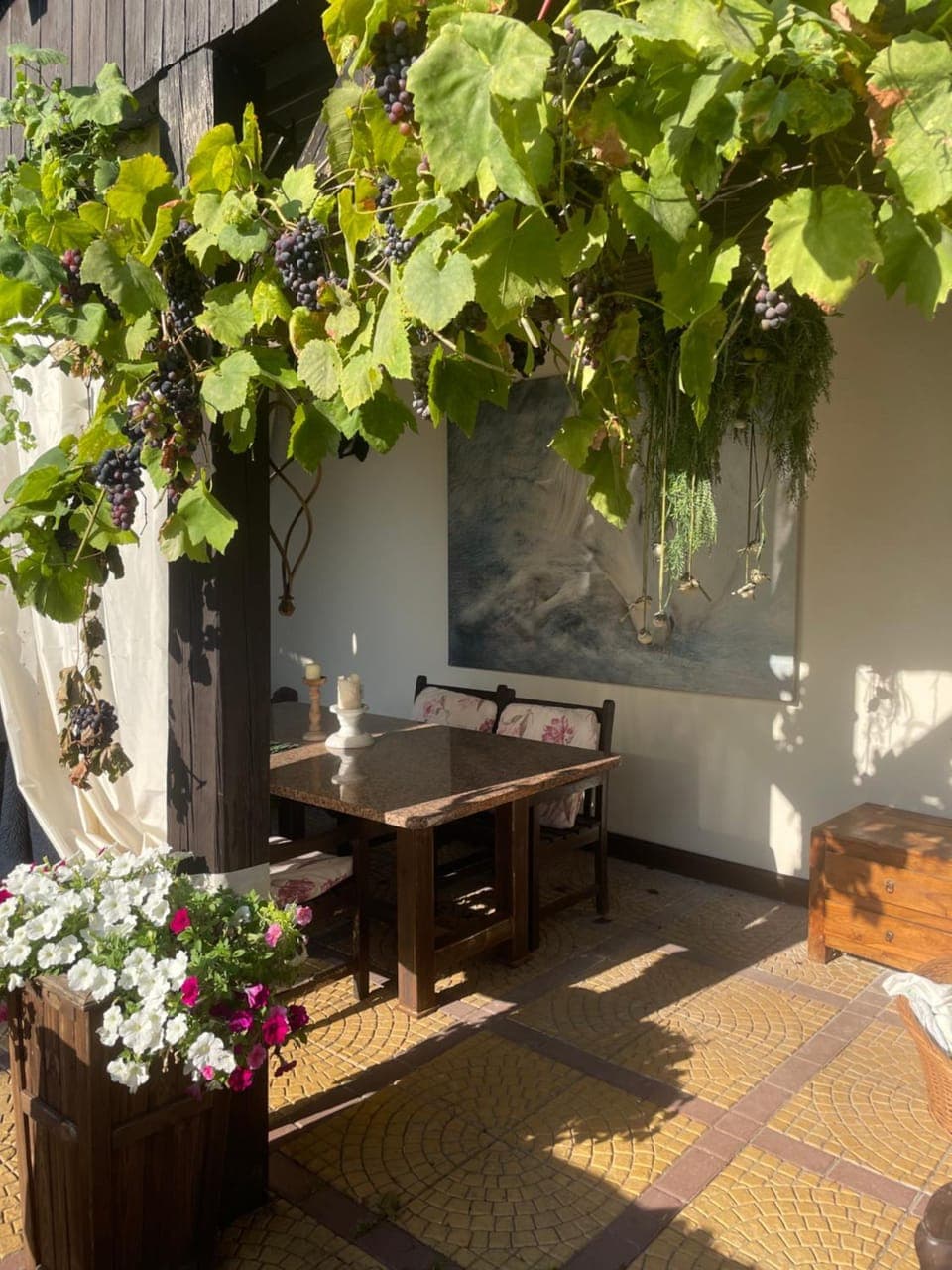 Property building, Patio, Garden view