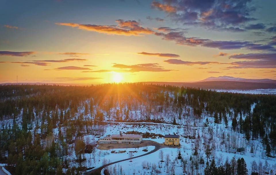 Natural landscape, Mountain view, Sunset