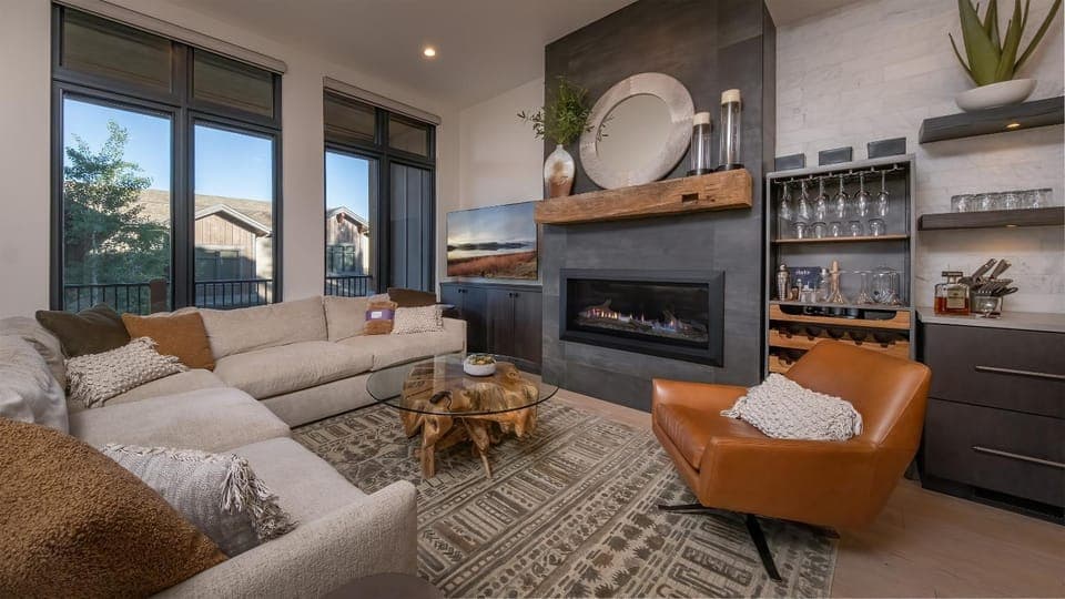 TV and multimedia, Living room, fireplace