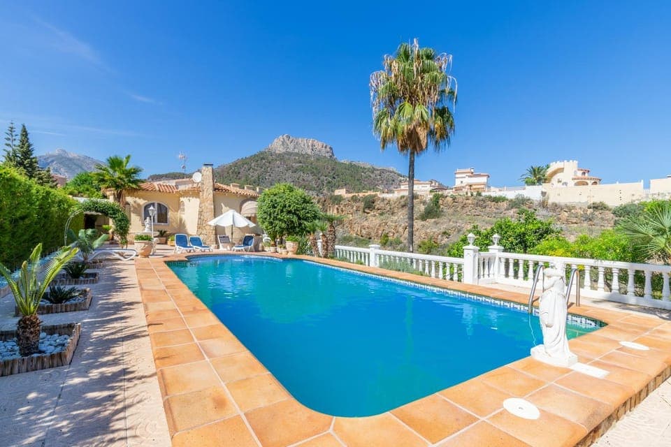 Property building, Living room, Swimming pool