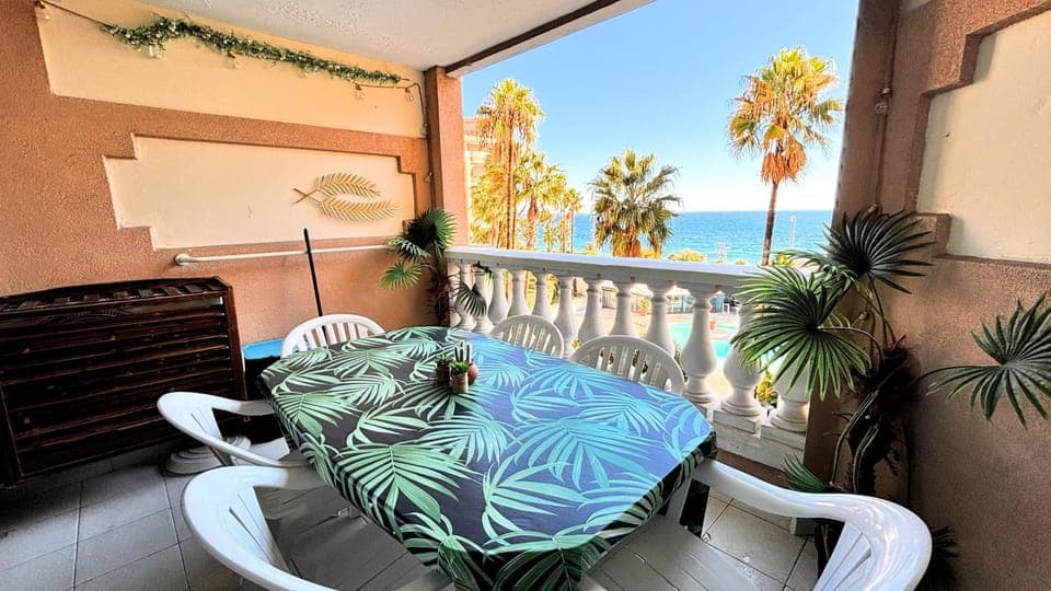 Day, Natural landscape, View (from property/room), Balcony/Terrace, Seating area, Dining area, Sea view