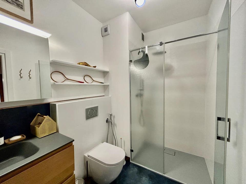 Shower, Toilet, Bathroom, towels