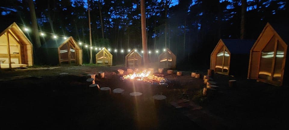 Night, People, Natural landscape, group of guests
