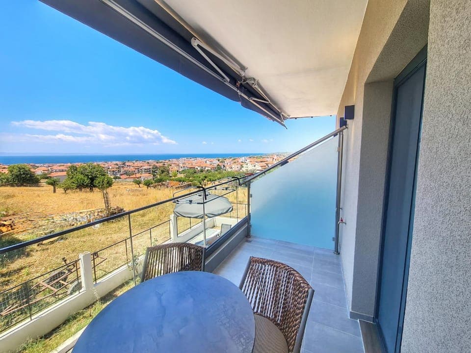 Natural landscape, View (from property/room), Balcony/Terrace, Sea view
