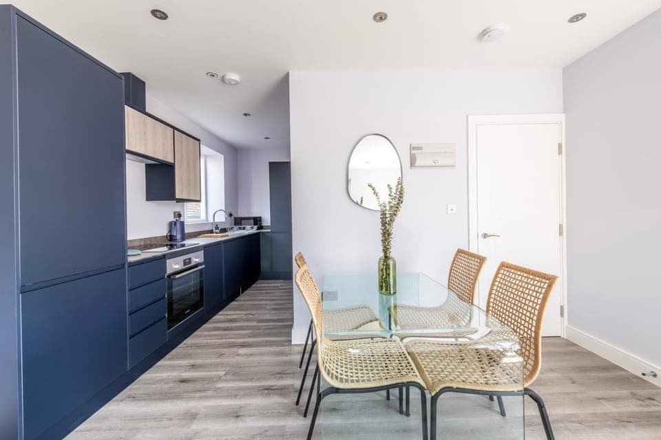 Kitchen or kitchenette, Dining area, oven, stove