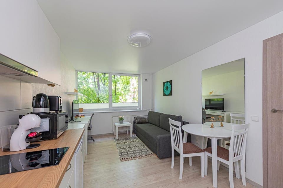 TV and multimedia, Kitchen or kitchenette, Living room, Seating area, Dining area, pet friendly, stove, toaster