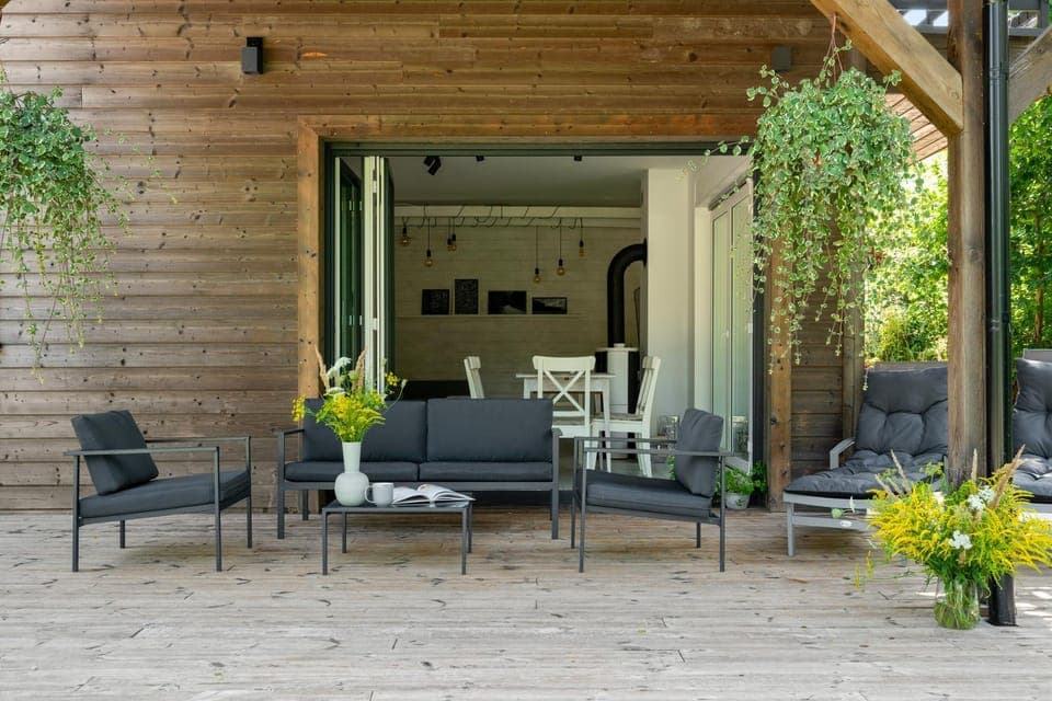 Patio, Day, Garden, Seating area, Garden view