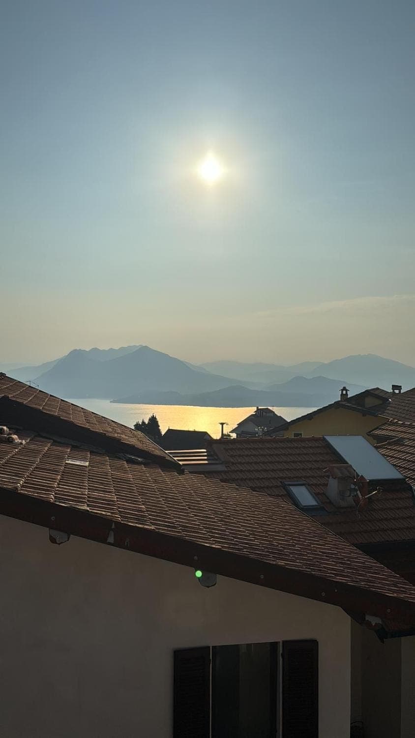 Natural landscape, Lake view, Mountain view, Sunset