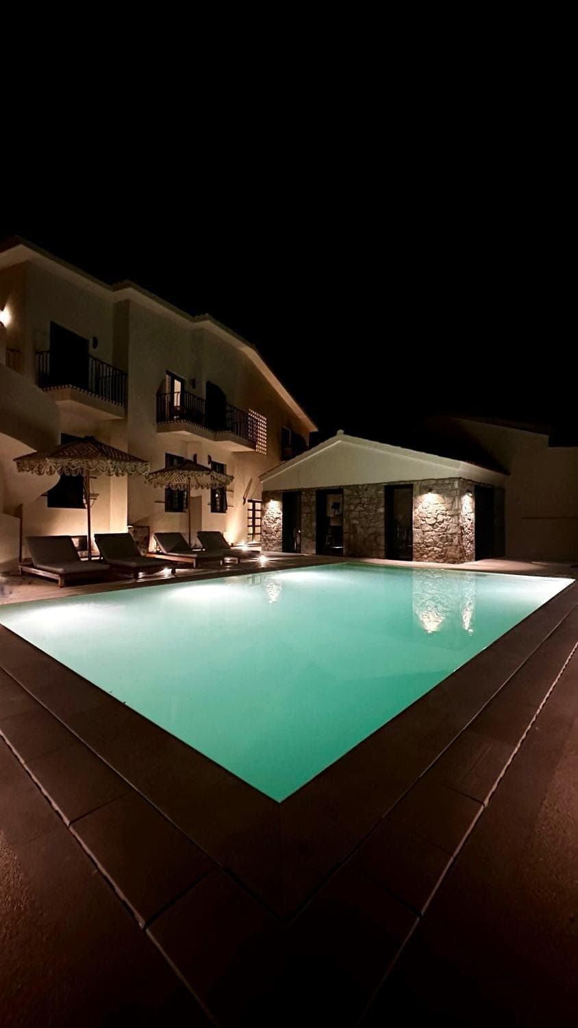 Night, Pool view, Swimming pool, Swimming pool, Breakfast