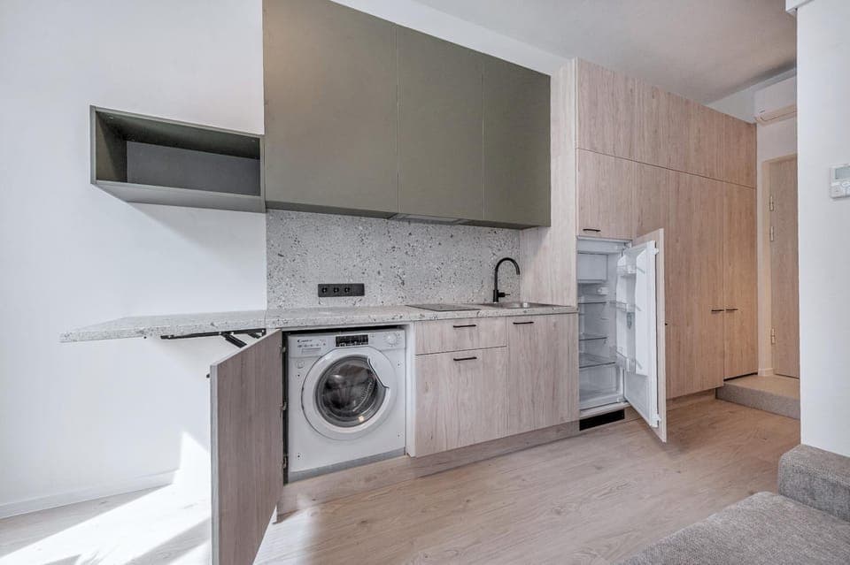 stove, washing machine, dryer, kitchen