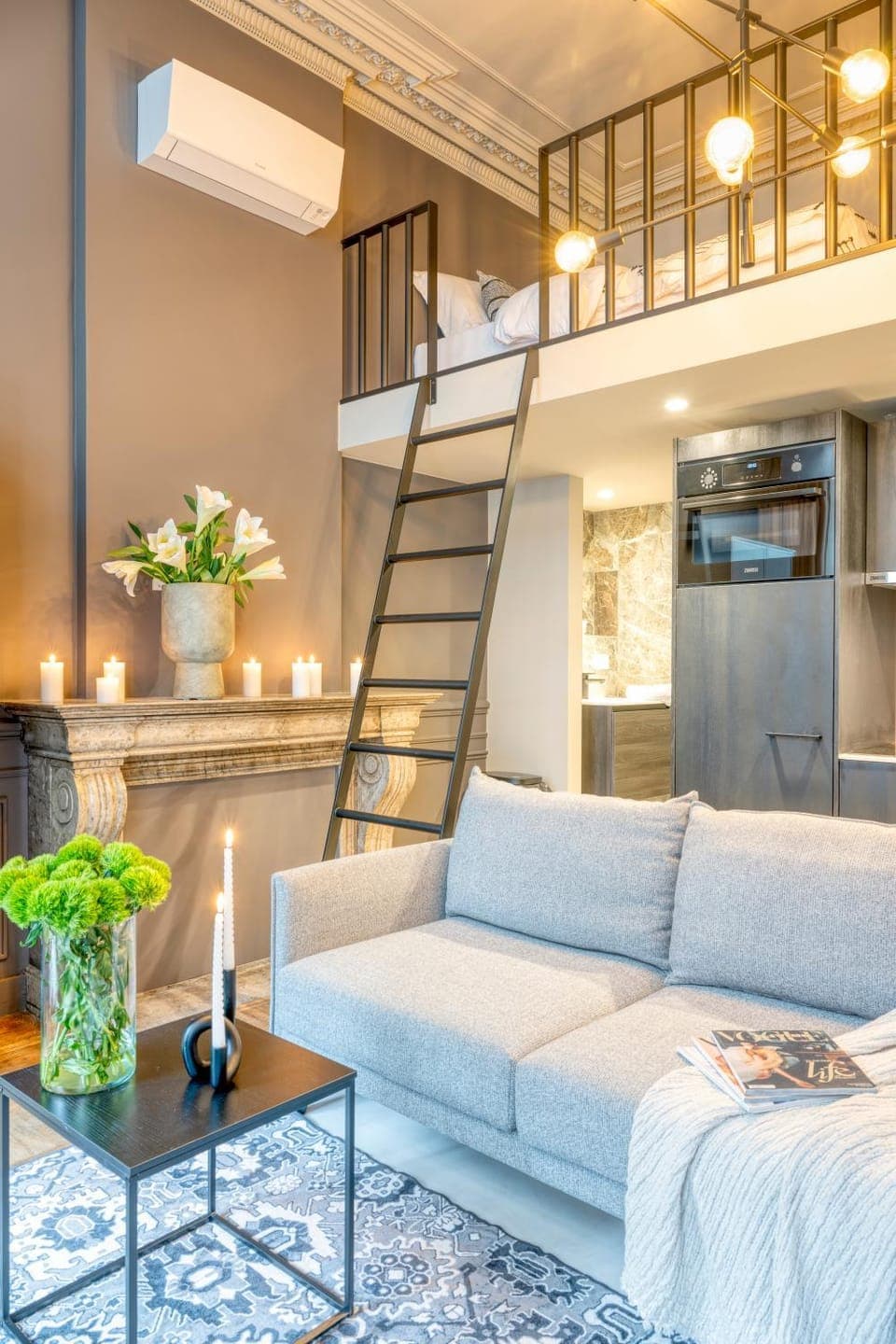 Living room, Seating area, Bedroom