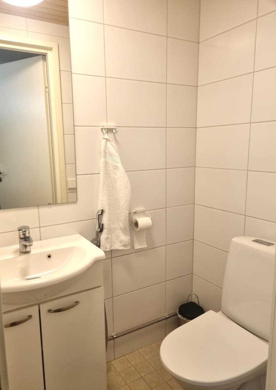 Toilet, towels