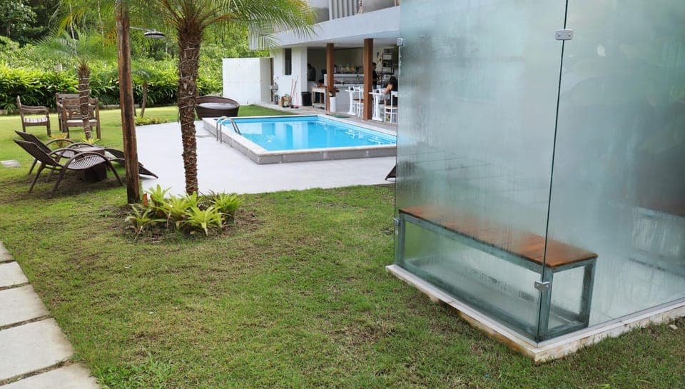 Sauna, Spa and wellness centre/facilities, Pool view