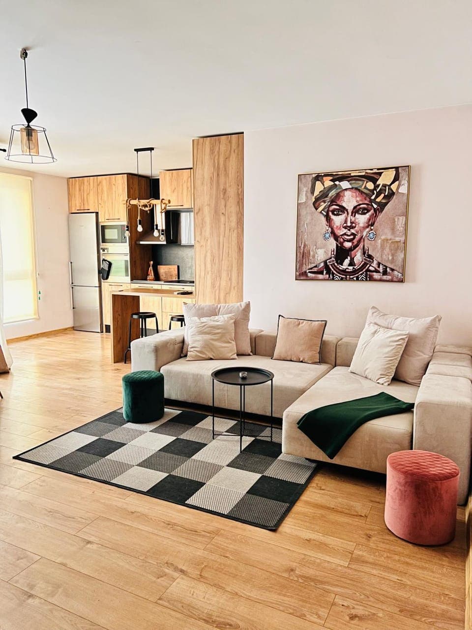 Kitchen or kitchenette, Living room