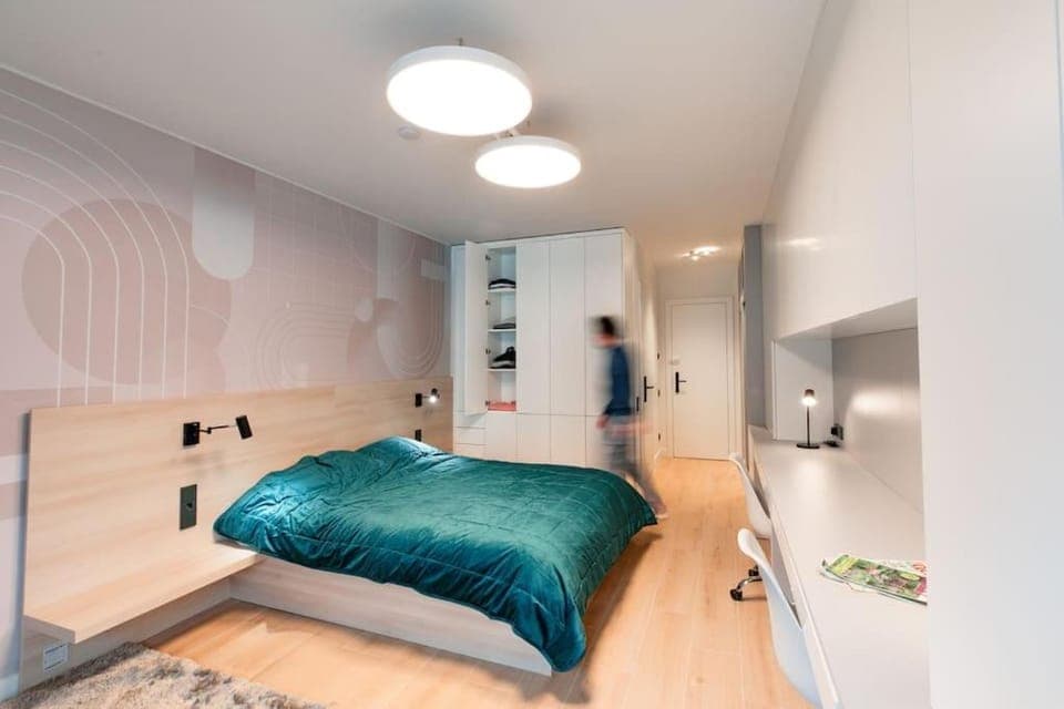 Bed, Bedroom, wardrobe