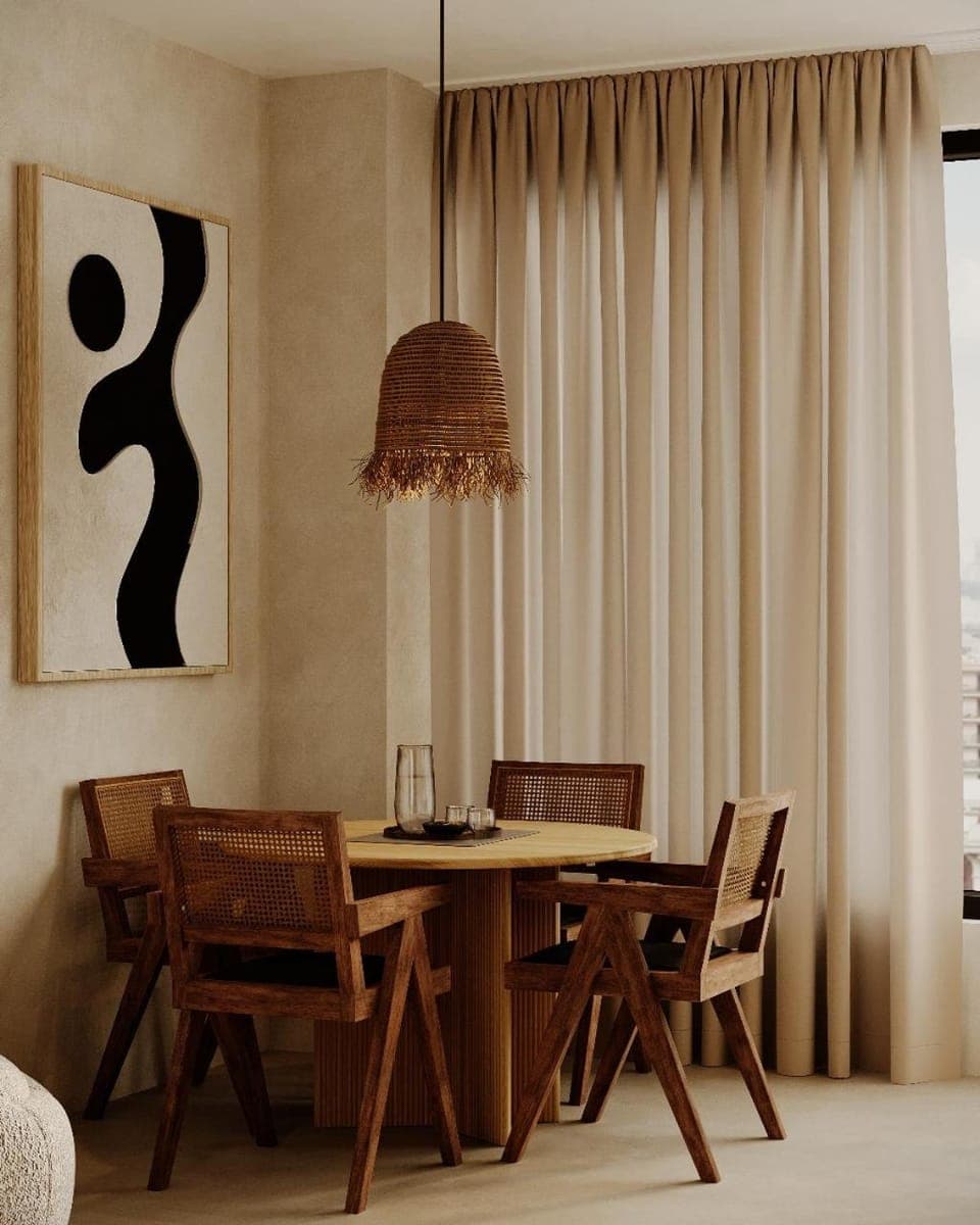 Living room, Seating area, Dining area