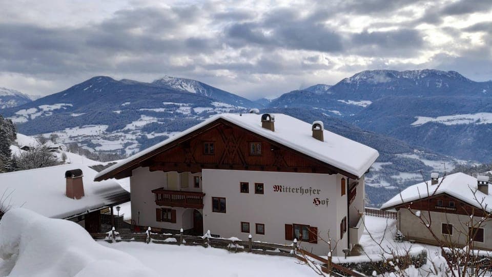 Property building, Day, Winter, Mountain view