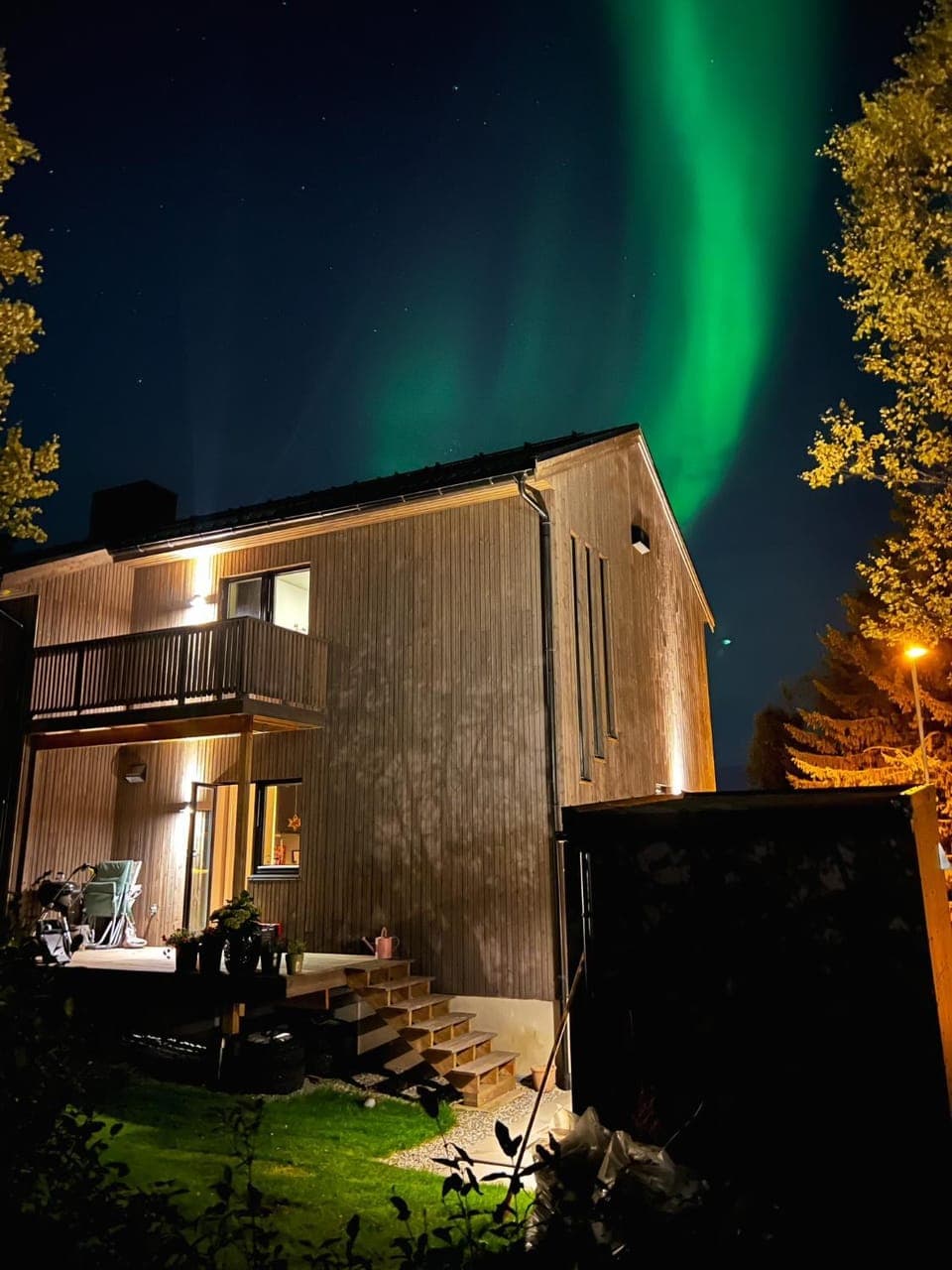 Property building, Night, Natural landscape, Garden, Garden view