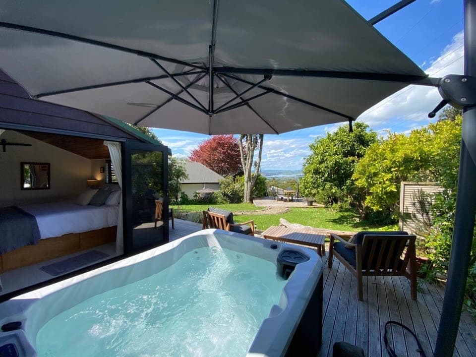 Patio, Hot Tub, Balcony/Terrace, Garden view