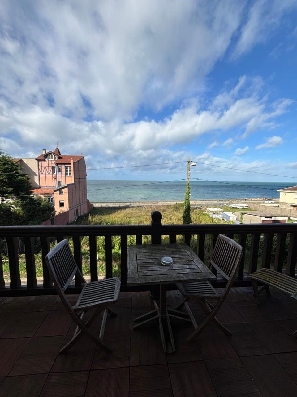 Patio, Day, Natural landscape, Balcony/Terrace, Dining area, Sea view