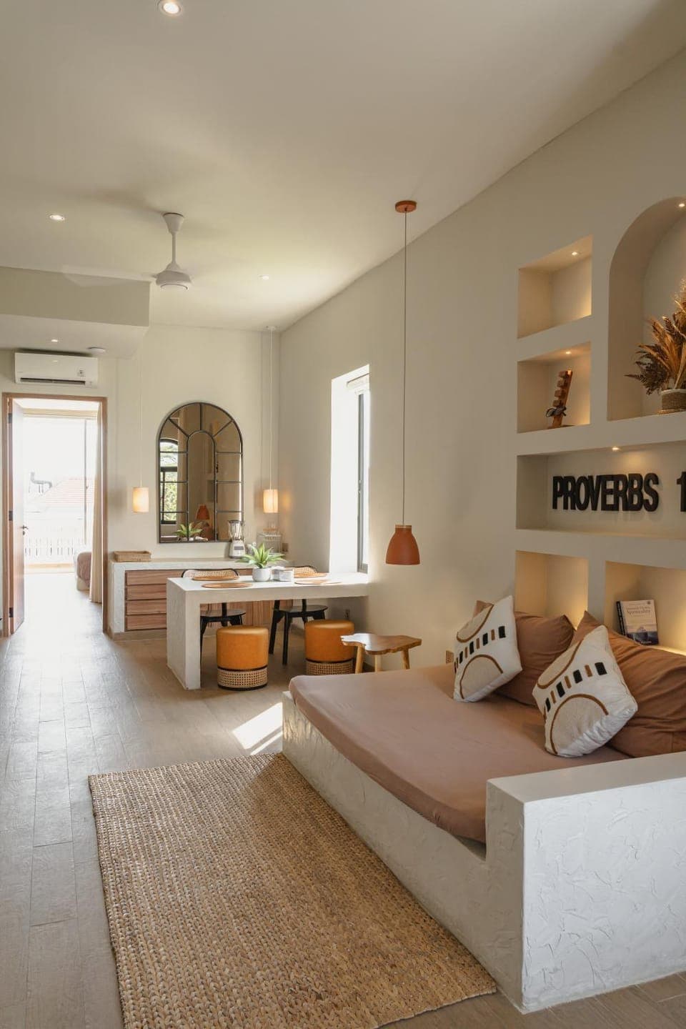 Living room, Photo of the whole room, Seating area, Dining area, air conditioner