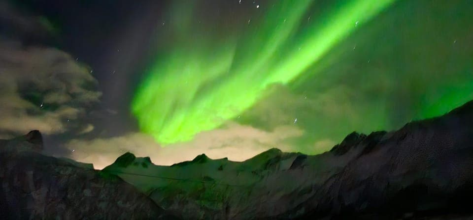 Night, Natural landscape, Mountain view