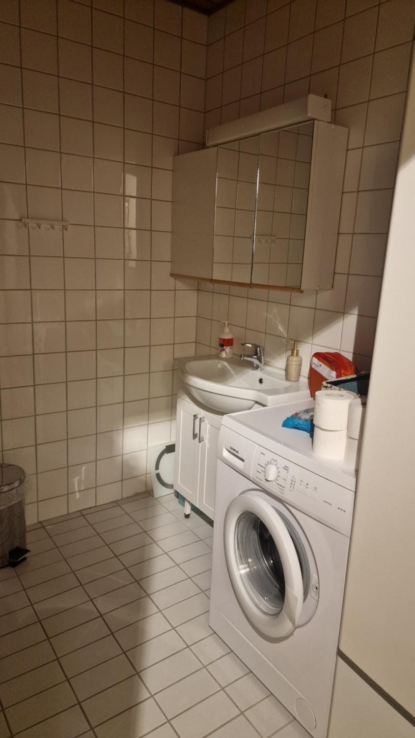 Bathroom, washing machine