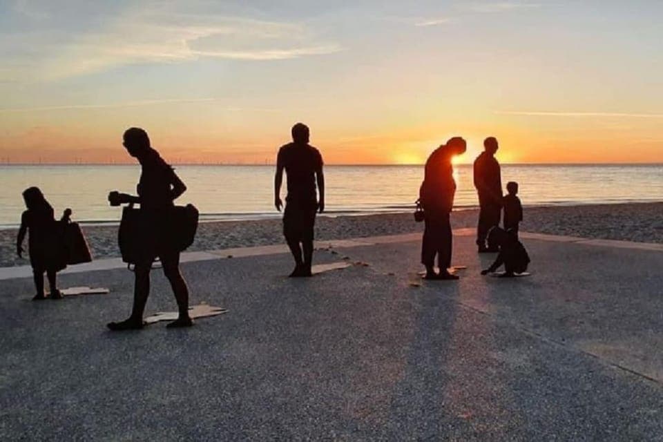 Natural landscape, Beach, Sunset