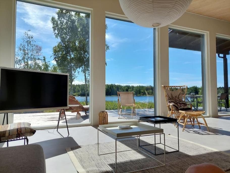 Modernia majoitusta luonnon keskellä Apartment in Finland