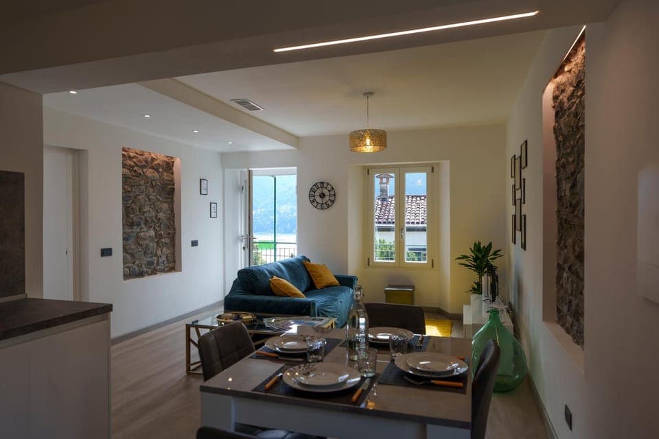 Living room, kitchen