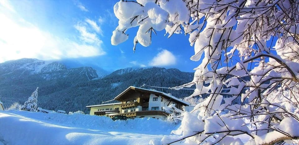 Property building, Winter, Mountain view