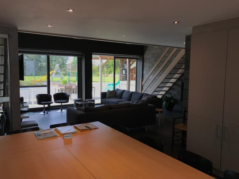 Living room, Seating area, Dining area