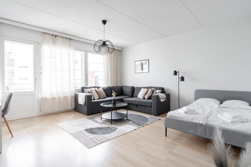 Bed, View (from property/room), Living room