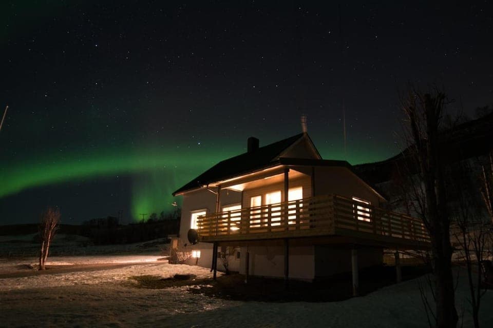 Property building, Night, Natural landscape, Winter